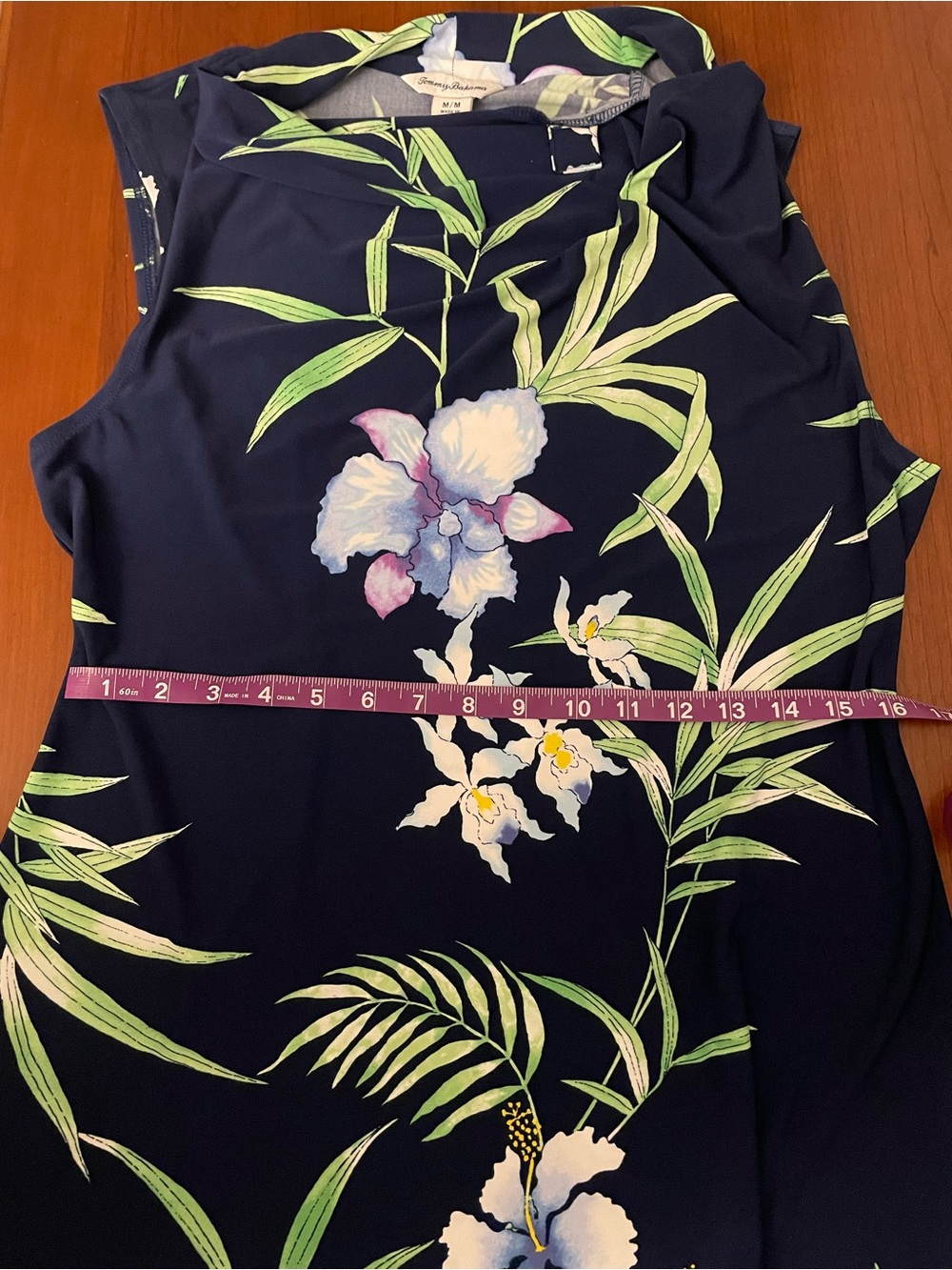 Tommy Bahama Acqua Dei Fiore Short Dress Island Navy Medium - Picture 9 of 9